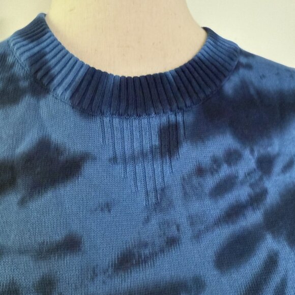 Pact Size Medium Blue Tie Dye Sweater Crewneck Women's Cotton Organic - Picture 4 of 6